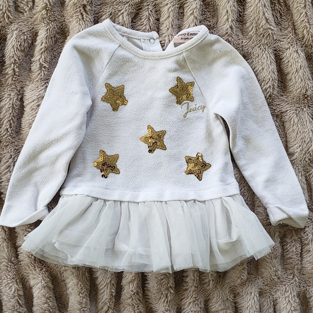 Juicy Couture size 6/9 months shirt dress baby